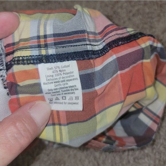 Janie & Jack Multi Color Summer Plaid Boys Mesh Lined Swim Trunks Shorts Size 5 - Picture 11 of 12
